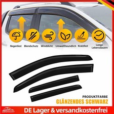 4x Windabweiser Regenabweiser Für Ford Ranger T6 T7 T8 2012-2022 Schwarz 4-tlg