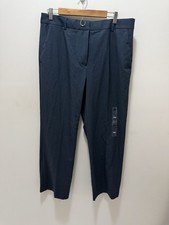 Calvin Klein Refined Stretch Classic Trouser Pants   Women's Size 14R Blue