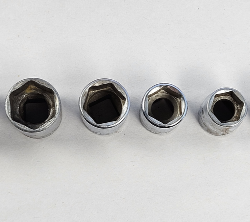 Used Snap-on 12pc 3/8" Drive SAE 6pt 1/4"-7/8" Shallow Socket Set w/ Magnet Tray - Picture 6 of 19