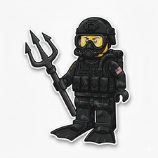 US Navy Seal Teams Sea Air Land US Military Veteran Prior Service 4" Vinyl Decal