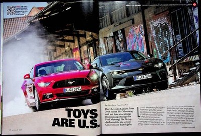 Sport Auto 10/2016 Chevrolet Camaro Coupe 6.2 V8 mit 453PS besser als...?