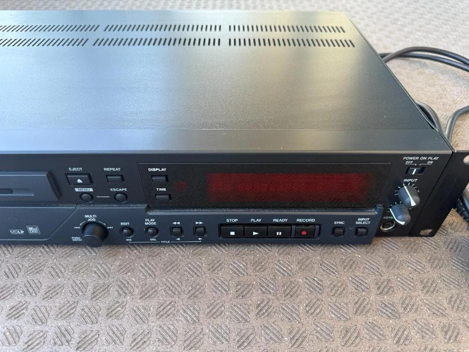 TASCAM MD-02B Pro MiniDisc Recorder Unused Open Box Japan - Image 3 of 4