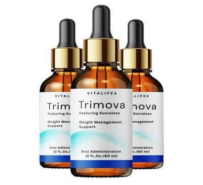 3 Pack - Trimova Weight Loss Drops for Burning Excess Fat & Boosting Energy
