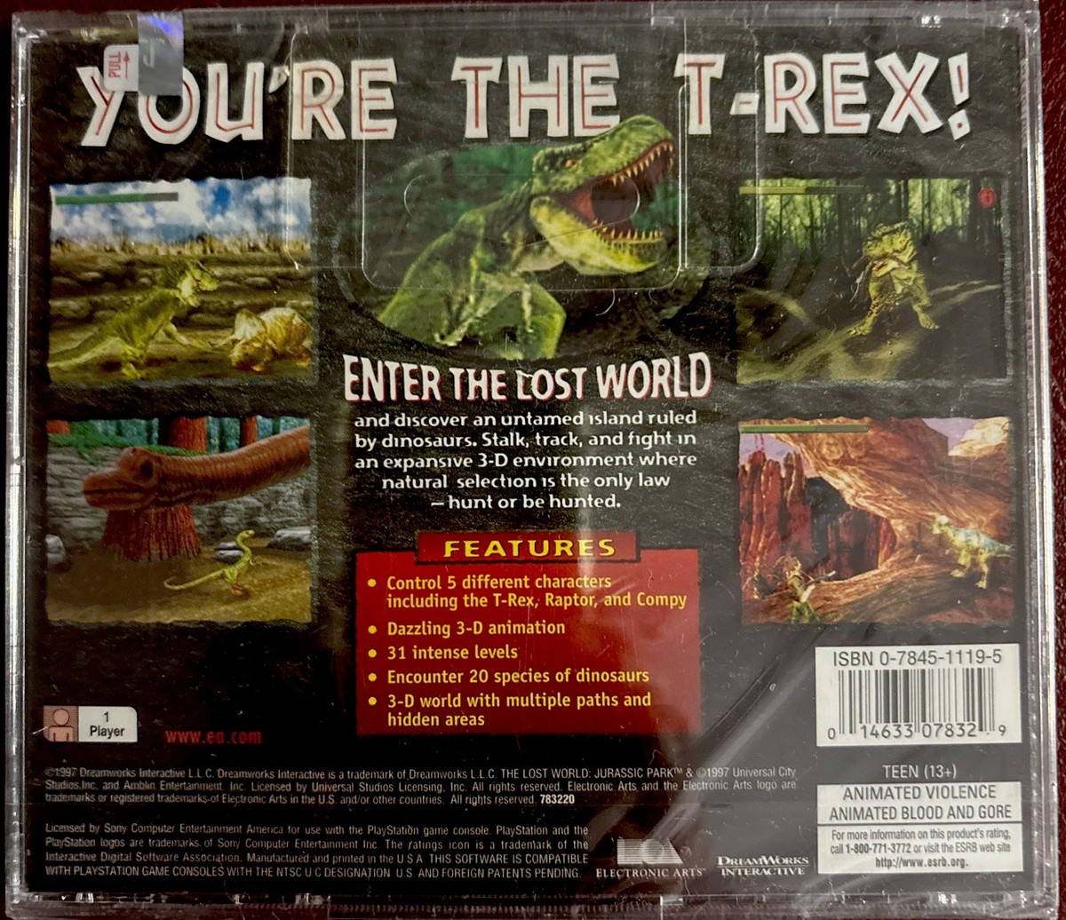 Jurassic Park - The Lost World - Rare Holo-Lenticular Cover