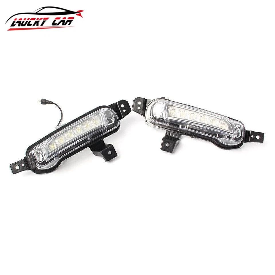 Kit de luces antiniebla LED blancas de circulación diurna DRL para Suzuki Vitara 15-16 Foto 2 de 4