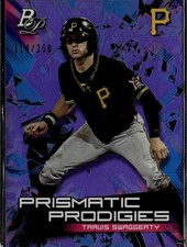 2019 Bowman Platinum #PPP-17 Travis Swaggerty Prismatic Prodigies Purple #/250