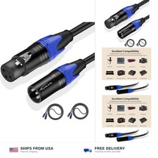 XLR Cables, Microphone Cables 3ft 2 Pack, Heavy Duty Balanced XLR Speaker Cab...