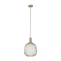 HäNgelampe Taupe Metall HöHenverstellbar Ø25 Cm GU10 Pendelleuchte Esszimmer