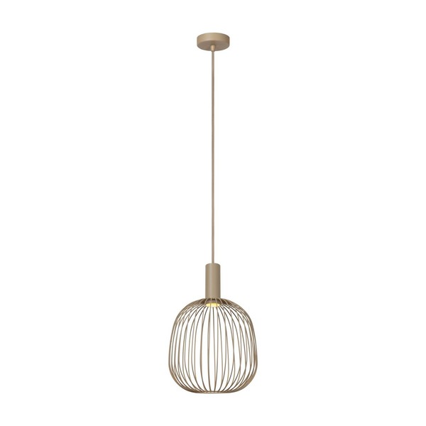 HäNgelampe Taupe Metall HöHenverstellbar Ø25 Cm GU10 Pendelleuchte Esszimmer-image