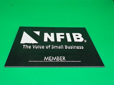 GENUINE NFIB National Federation Of Independent Business Member Plaque 7.5x5