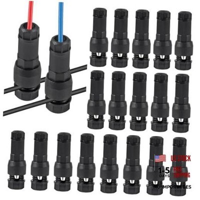 20Pcs Low Voltage Landscape Wire Connector Lighting Connector 20pcs black