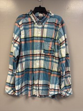 NWOT Chubbies The Plaidttern Brushed Flannel Button Down Shirt Size XXL