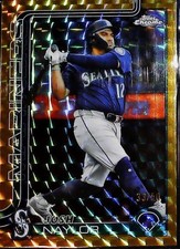 2025 Topps Chrome Update #USC62 Josh Naylor Gold Geometric Refractors #/50
