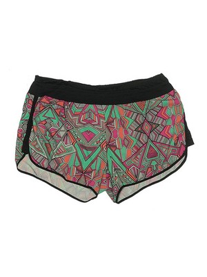 Asics Women Green Athletic Shorts XL