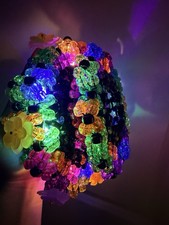 Gorgeous And Huge Rotator Cuff, Detailed Kandi Bracelet Rave Plur Edm Lights Up