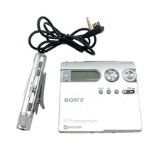 Sony Net MD Walkman MZ-N910 Player Recorder Silver Tested From Japan