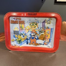 Super Mario Bros Metal TV Tray Dinner 1989 Nintendo Retro Video Game Merch