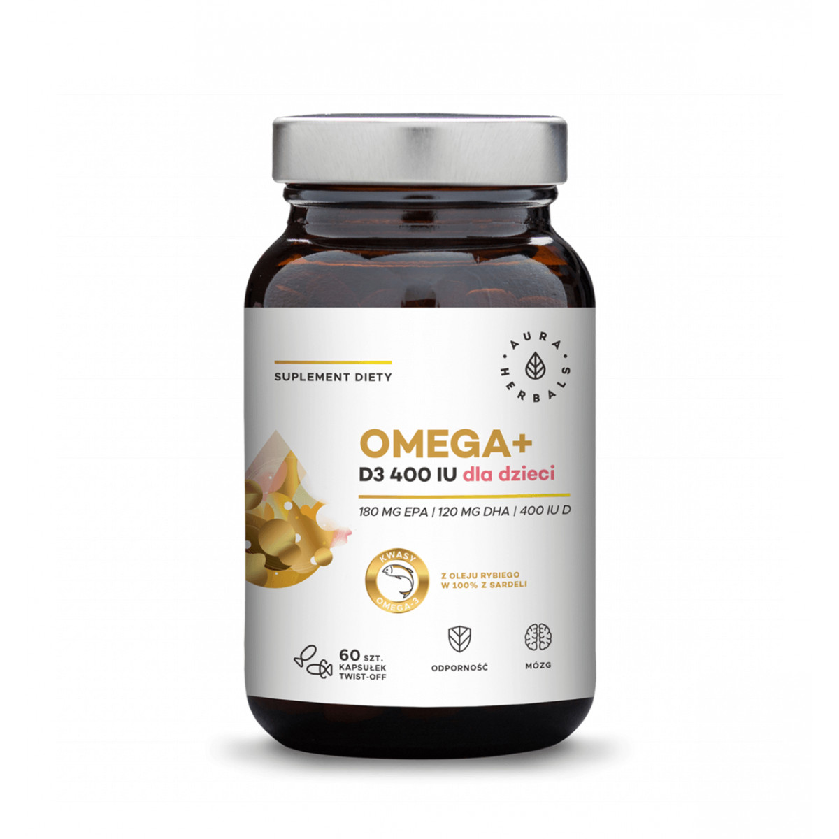 Omega + D3 400iu Children and Newborns DHA + EPA (60 twistoff