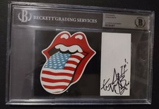 ROLLING STONE CHARLIE WATTS SIGNED AUTOGRAPH ...