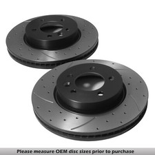 317MM FRONT VENTED BRAKE DISCS PAIR FOR LAND ROVER DISCOVERY 4 L319 TDV6 09-16