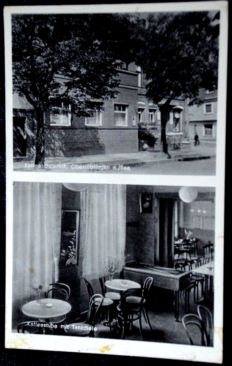 60792 AK Café Osterloh Oberröblingen Al Lago Cafetería Con Salón De Baile 1930