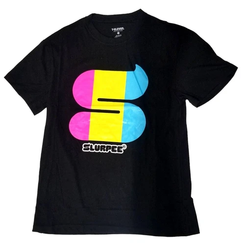 NEW 7-ELEVEN Merch Slurpee Tee Shirt Size XL Color Black
