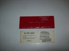 Vintage VITRONIC The Key Bank Key Holder, Vtg Ad Banner Agency Westfield Wi, x
