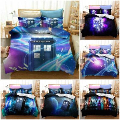 Doctor Who 3D-Druck Bettbezug Kissenbezüge 2/3pcs Bettwäsche-Set Single Double