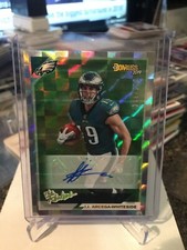 2019 donruss the rookies plaid ref rc auto #d/299 j.j. Arcega whiteside eagles
