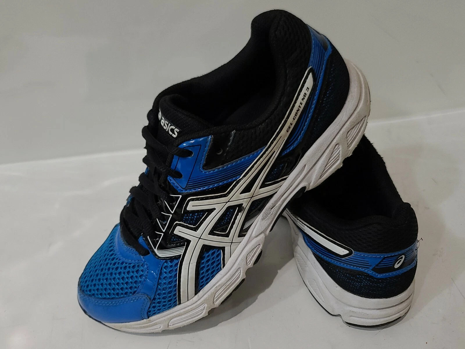 Asics Gel Contend 3 Scarpe da Allenamento da Corsa Uomo Blu Nero Taglia 5 (C566N) Ragazzo