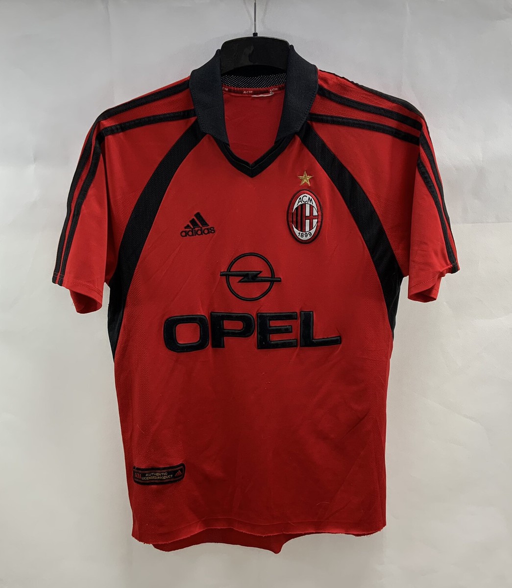 00s adidas ACミラン 2001-2002 3rd AC Milan Third Football Shirt 2001/02 Adults Small Adidas