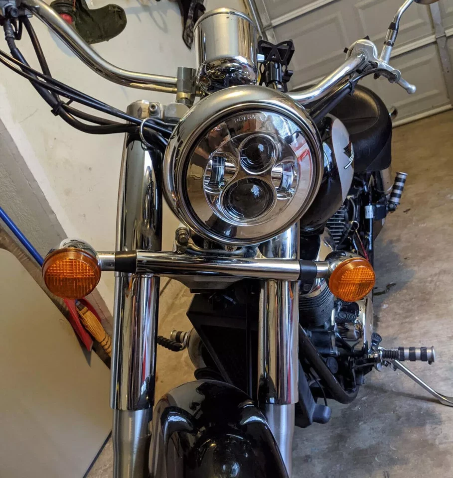 7" Inch LED Headlight Mount Housing Bucket For Yamaha Royal Star Venture XVZ1300 Foto 3 de 4