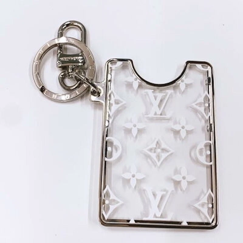 LOUIS VUITTON Transparent Plexiglass Prism ID Card Holder White