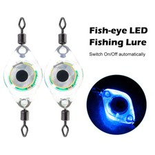 10pcs LED Fishing Lure Fish Eye Shape Fishing Lure Light Sensing Deep Drop Light