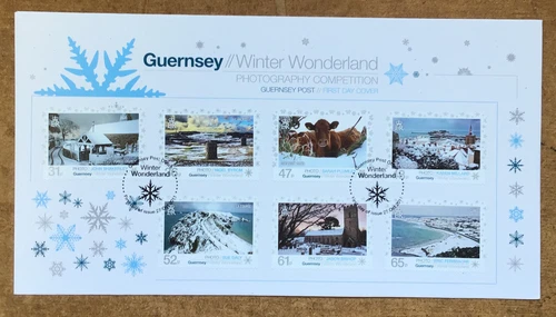Guernsey 2011 Winter Wonderland Photography set on First Day Cover