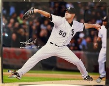 John Danks Signed 16x20 Photo White Sox Autograph Blackout Inscription