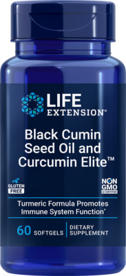 Black Cumin Seed Oil and Curcumin Elite  - 60 softgels