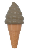 Play Food Chocolate Soft Serve Cone New