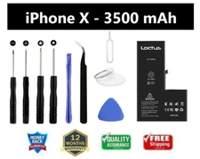iPhone X 3500mAh High Capacity Replacement Battery A1865 A1901 with Tool Kit