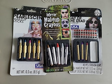 Pearlescent Makeup Sticks, 5 Piece Face Paint Crayons Multi Colors Set of 3 NEW