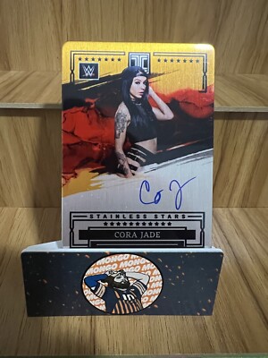 2023 Impeccable WWE Cora Jade Stainless Stars On-card Auto Gold 2/10 Autograph 