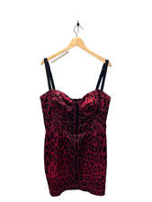DOLCE&GABBANA Leopard-Print Satin Mini Dress