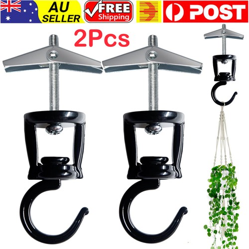 2Pcs Ceiling Hooks Hanging Plants Hook Heavy Duty Swag Rotatable Hooks ...