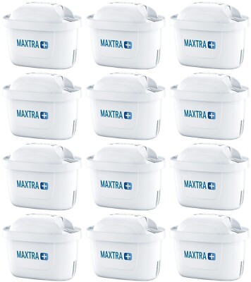 BRITA Filterkartuschen Maxtra+ 12er Set - 12x Kartuschen Jahrespack Maxtra Plus
