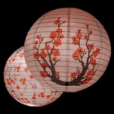 Japanese Floral Paper Lantern Light Shades Lampshade Bar Decor Retro Vintage New