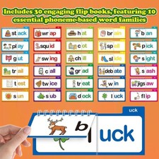 30 Flipbooks zum und Lesen Reimen, ABC Vokabe...
