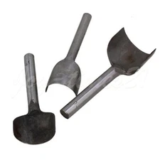 14x Leather Craft Half-Round Punch Strap Belt Wallet End Tool DIY 10-40mm