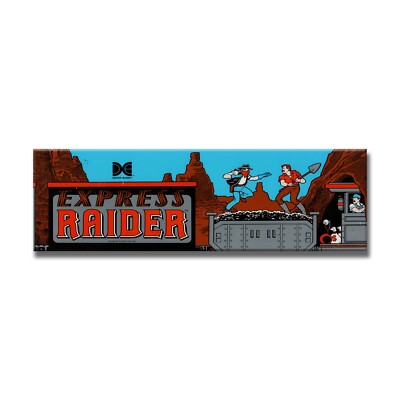 Express Raider Premium Arcade Marquee Insert Reproduction Header Backlit Sign