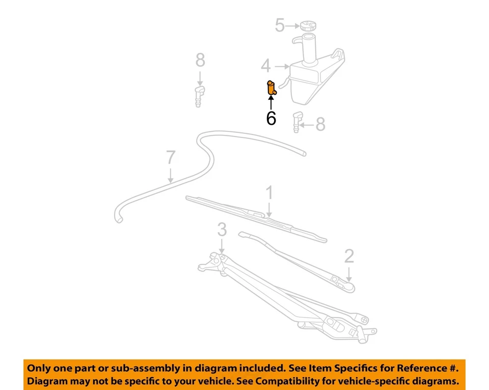 Used Washer Fluid Reservoir fits: 2002 Ford Windstar  Grade A — 第 3/4 张图片