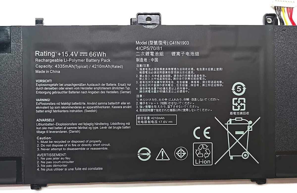 66Wh Battery for ASUS ExpertBook B5302C B5302CE B5302CEA B5302